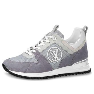 Louis Vuitton (WMNS) LOUIS VUITTON Run Away Sneakers Grey Mesh with Logo 1ABW54