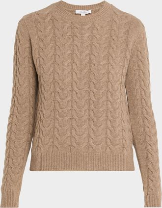 Max Mara Crewneck Cashmere Fisherman Sweater