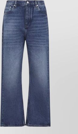 STUDIO NICHOLSON wide leg trousers forward seam design