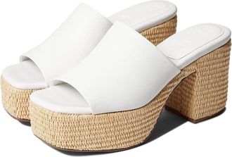 Farylrobin Womens Faryl By Farylrobin Soring Sandal White Leather Espadrille GAL1122
