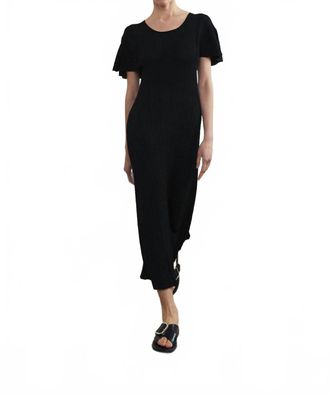 Sita Murt/ Rib Knit Long Midi Dress In Black