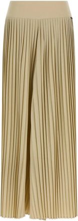 Goldbergh Blissia Pants - Dames - Wijde Broeken - Beige - L - Polyester - Broeken