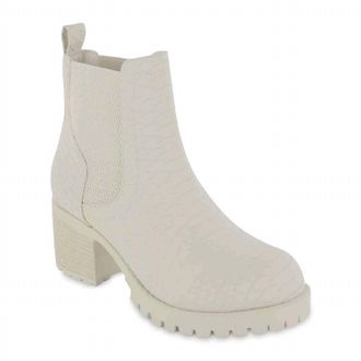 Mia Womens Jonna Python Boots In Ivory
