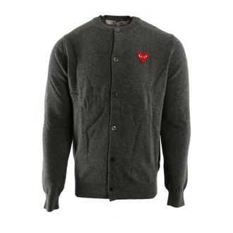 Comme Des Gar&ccedil;ons Cardigans, male, Gray, Size: XL Play Vest