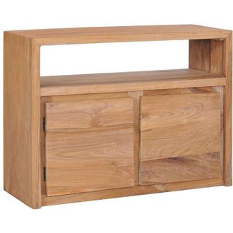 vidaXL Credenza 80x30x60 cm in Legno Massello di Teak - Vidaxl