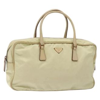 Prada Pre-owned Nylon handbags - Dames - Vintage Handtas - Beige - ONE Size - Nylon - Vintage