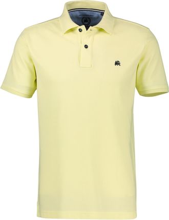 Lerros Poloshirt LERROS, Herren, Gr. XXL, lemon water, Single Jersey, Obermaterial: 60% Baumwolle, 40% Polyester, unifarben, normal h&uuml;ftbedeckend, Rundhals, 