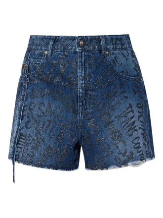 Versace Jeans Couture denim shorts - women - Cotton - 28 - Blue