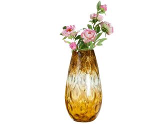 Gilde Vase Colmena Bauchig Amber H: 43 cm