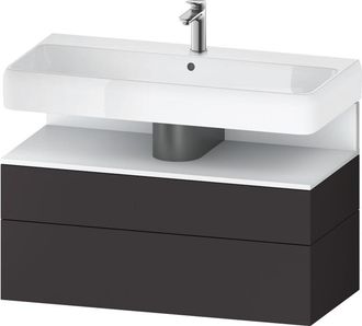 Duravit Duravit - Qatego Mueble Bajo Lavabo, 1 Extra&iacute;ble Y 1 Caj&oacute;n