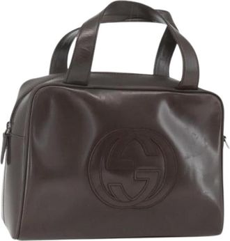 Gucci Pre-owned Handbags, female, Brown, Size: ONE SIZE Pre-owned Vintage Handbag