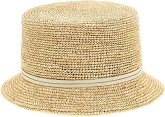 Maison Michel Natural Lila Woven Summer Hat