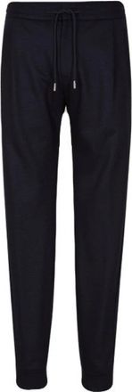 Windsor Jogger-stijl wooljerseyhose - Heren - Sweatpants - Zwart - 3XL - Wol - Broeken
