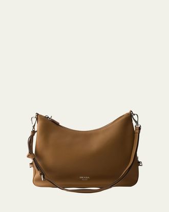 Prada Large Leather Shoulder Bag