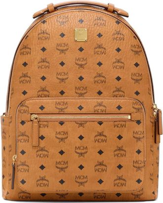 MCM Stark 40 Visetos Backpack in Cognac at Nordstrom