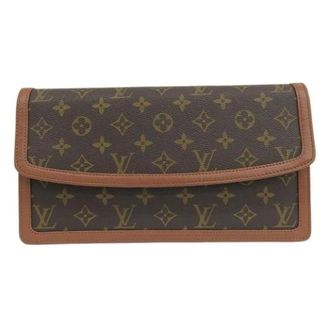 Louis Vuitton Clutch Pre-owned in Tela - - Pre-owned - Donna - Marrone - ONE SIZE