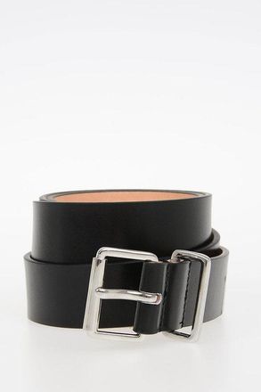Dsquared2 Leather Belt with Silver Buckle 30mm size 95
