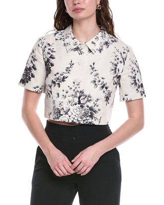 Rebecca Taylor Emblem Fleur Print Top