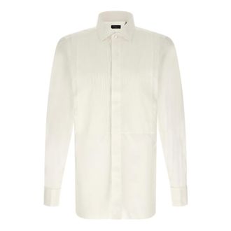 Finamore Napoli Classic Tuxedo Shirt - male - Finamore - Formal Shirts - White - 4XL - Shirts