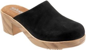 Softwalk Felida Platform Mule in Black Oil at Nordstrom, Size 10.5
