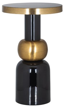 Richmond Interiors Design Beistelltisch Mose &oslash; 41 x H&ouml;he 63 cm -Schwarz