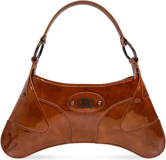 Charlotte Knowles Razr Schoudertas - Dames - Handtassen - Bruin - ONE Size - Katoen - Tassen