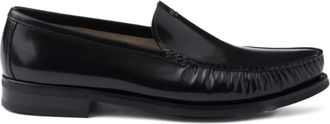 Prada Brushed Leather Loafers Shoes