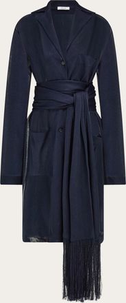 Ferragamo Women Jersey duster Blue