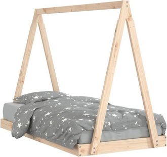 vidaXL Estructura De Cama Para Ni&ntilde;os Madera Maciza De Pino 80x160 Cm Vidaxl