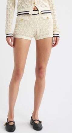 Frame Denim Rookie Pointelle Shorts in Cream Multi at Nordstrom Rack, Size X-Small
