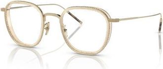 Oliver Peoples 48mm Rectangle optical glasses in Gold at Nordstrom