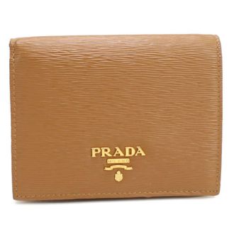 Prada Brown Leather Wallet (Bi-Fold) (Pre-Owned)