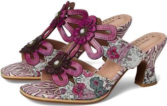 L'Artiste by Spring Step Alania Womens Wedge Shoes Purple : EU 35 (US Womens 5) M, Leather