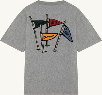 Autry UNISEX FLAGS BACK GRAPHIC TEE