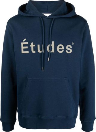 &Eacute;tudes Studio Blue Logo Organic Cotton Hoodie
