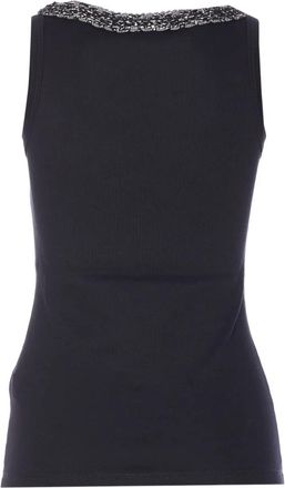 Fabiana Filippi Womens Crew-Neck Embellished-Trim Tank Top Ss26 W