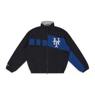 Aim&eacute; Leon Dore Black Mets Paneled Jacket