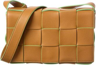 Bottega Veneta Cassette Maxi Intrecciato Leather Crossbody
