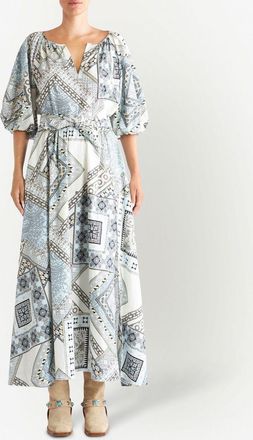 Etro Etro Womens Geometric Print Cotton Skirt - White - Size EU 36 (Womens)