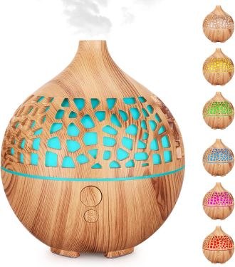 OEM Difusor De Aceites Esenciales De 180 Ml, Humidificador Ultras&oacute;nico Usb De Aromaterapia Y Difusor De Aromas Con Luces Led De 7 Colores, Difusor De Arom
