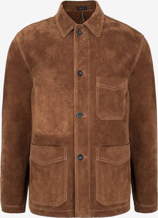 Drake's Hemdjacke aus Wildleder Chore Rust Heavyweight