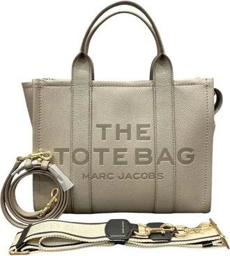 Marc Jacobs Beige Brown Leather Tote Bag (Pre-Owned)
