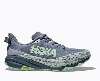 Hoka One One Womens Speedgoat 6 Sneakers In Moonlight/thunder Cloud