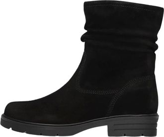Gabor Schoenen, Dames, Zwart, 42 1/2 EU, Wol, Zwarte Enkellaarzen voor Herfst/Winter