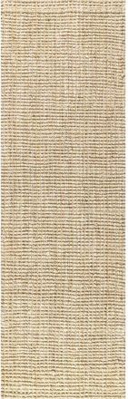 Jonathan Y Designs Hiro Hand Woven Chunky Jute Area Rug in Ivory at Nordstrom, Size 5Ft 0In X 8Ft 0In