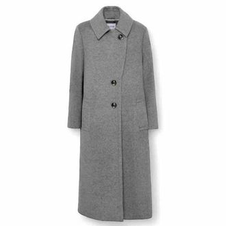 Sand Copenhagen Sand, Jassen, Dames, Grijs, S, Single-Breasted Coats