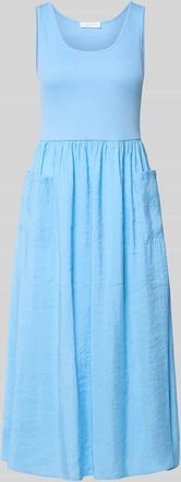 Rich & Royal Midikleid mit aufgesetzten Taschen in Hellblau, Gr&ouml;&szlig;e XL