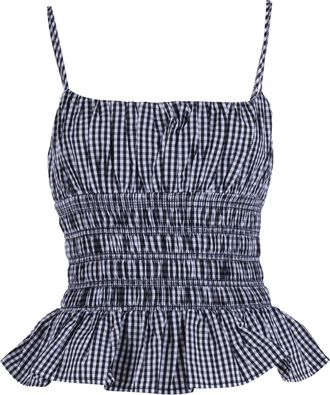 Michael Kors Gingham Smock Top