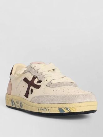 Premiata leather low-top sneakers
