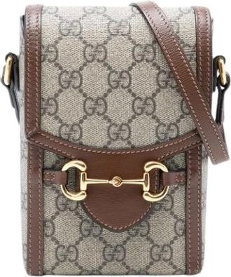 Gucci Pre-owned Cross Body Bags, female, Beige, Size: ONE SIZE Pre-owned Crossbody Bag